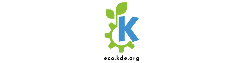 Logo of the KDE Eco initiative. (Image from KDE published under a <a href="https://spdx.org/licenses/CC-BY-SA-4.0.html">CC-BY-SA-4.0</a> license. Design by Lana Lutz.)